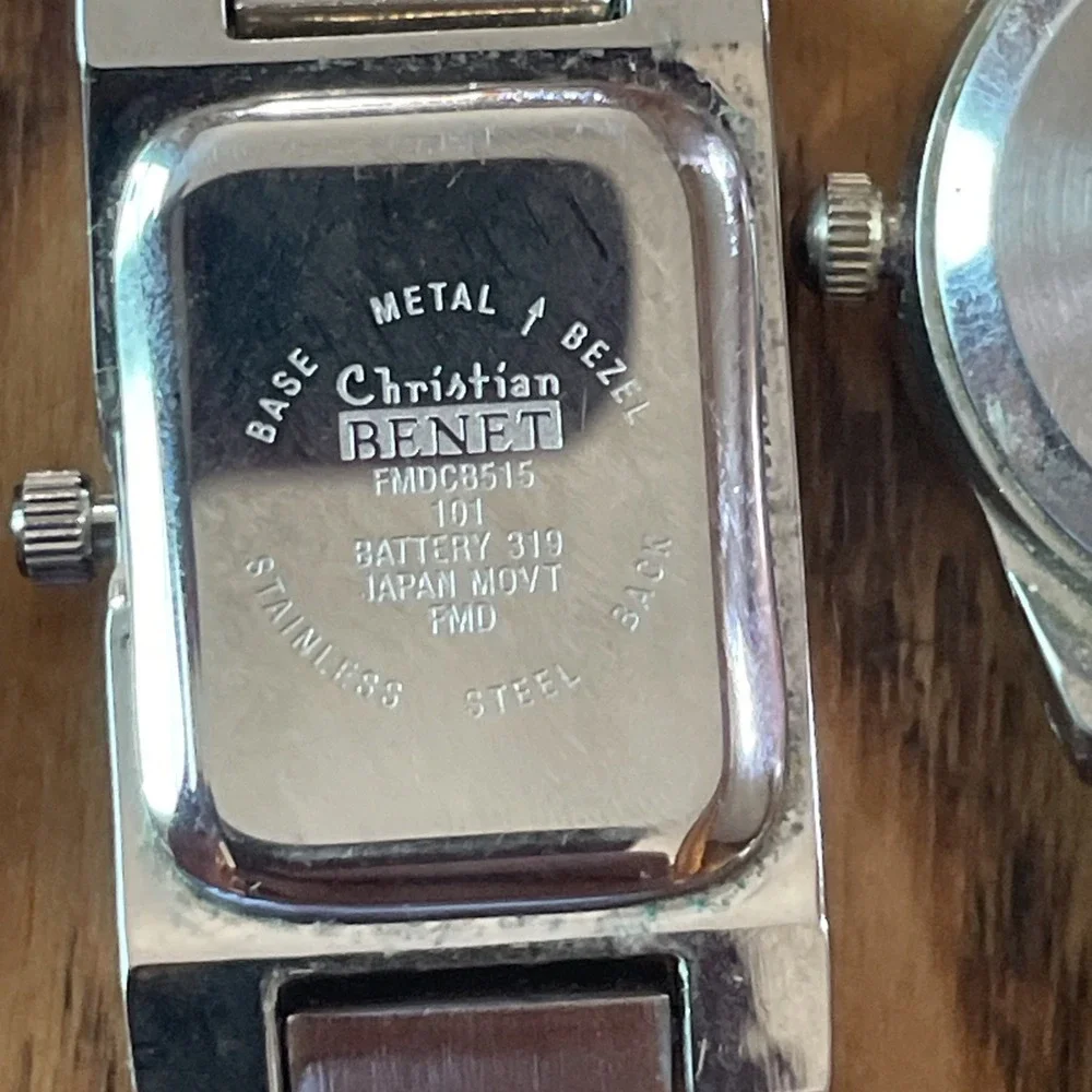 5 Vintage Watches Silver Tone Bracelet Quartz